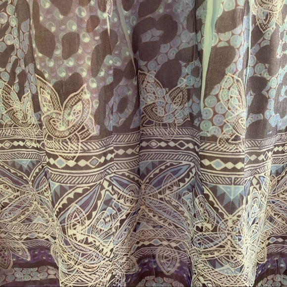 Purple Leopard Print Strapless Sundress - Picture 3 of 4